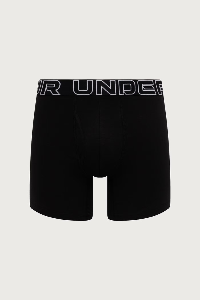 Under Armour Bokserki dopasowane męskie 93 Perf Cotton 6in 3-pack 25UUSHJ093.059 czarny AW26
