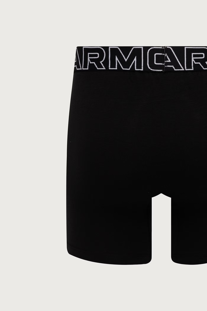 Bokserki dopasowane męskie 93 Perf Cotton 6in 3-pack Under Armour czarny 25UUSHJ093.059