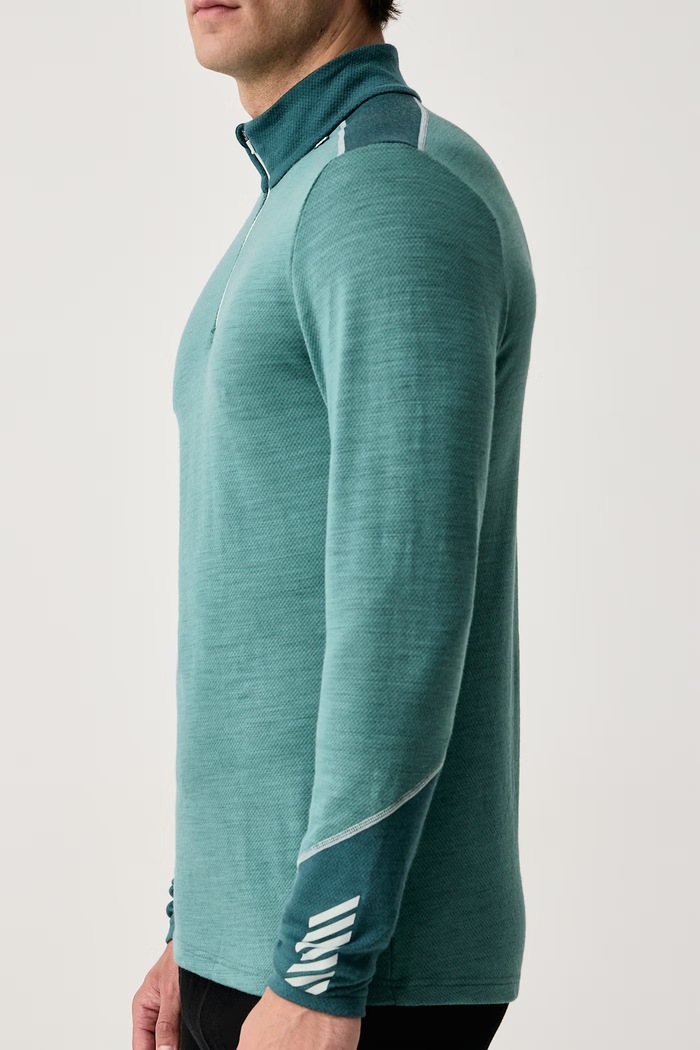 Odzież Helly Hansen Longsleeve termoaktywny męski z wełną merino LIFA MERINO 49363 turkusowy