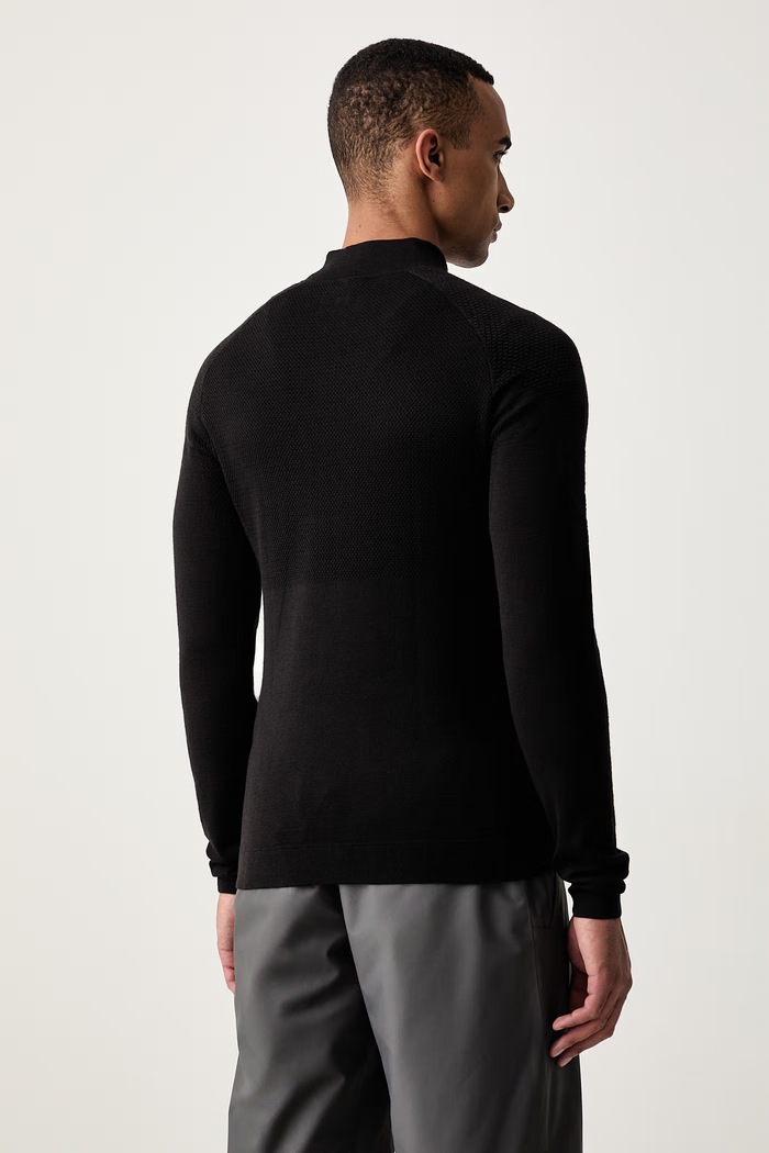 Odzież Helly Hansen longsleeve funkcyjny męski z wełną merino LIFA MERINO 48349 czarny