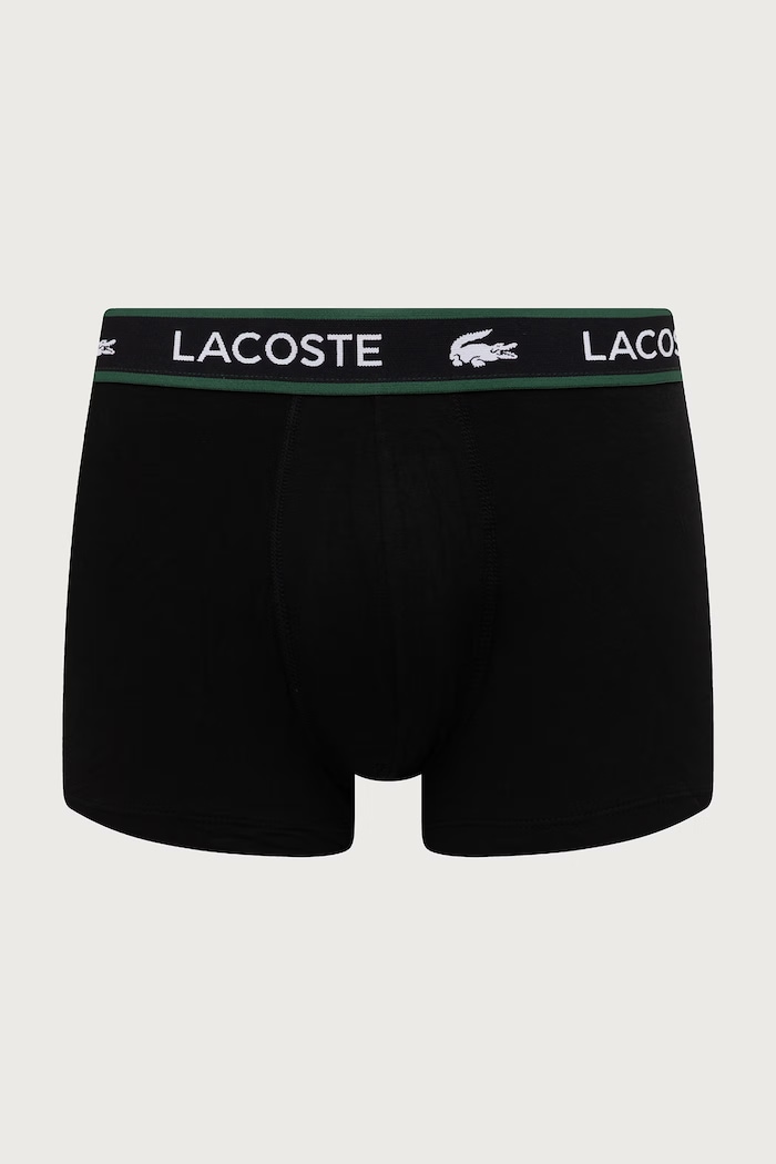 Lacoste Bokserki męskie bawełniane z elastanem 3-pack 5H0923 czarny AW26