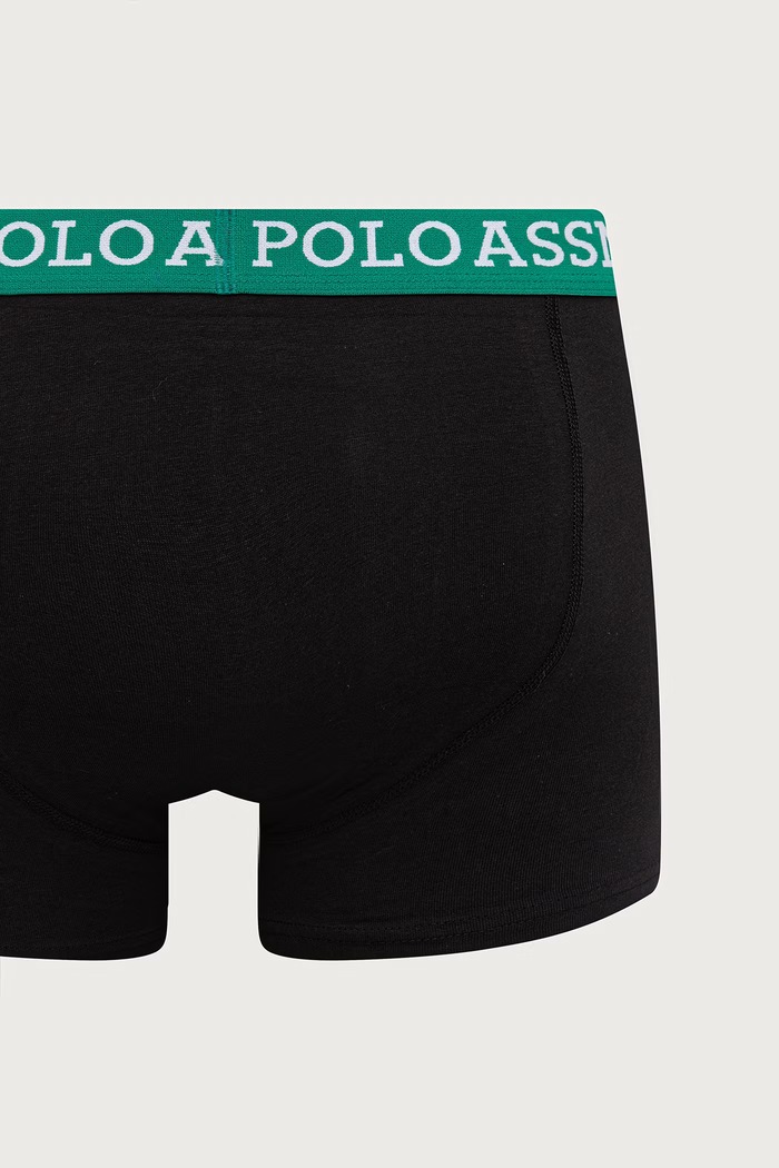 U.S. Polo Assn. bokserki dopasowane męskie z bawełną CONTRAST BRAND WAISTBAND 3-pack MUP4751