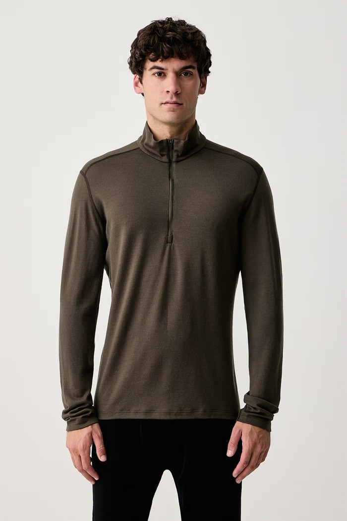 Icebreaker Longsleeve termoaktywny męski z wełny merino 260 Oasis zielony IBB043720L11