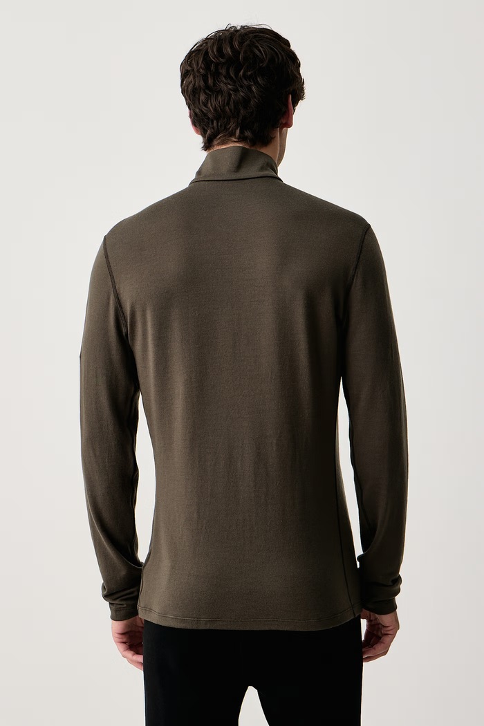 Icebreaker Longsleeve termoaktywny męski z wełny merino 260 Oasis IBB043720L11 zielony AW26