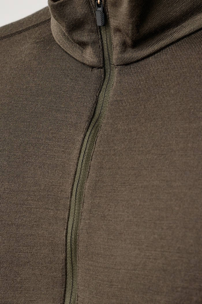 Longsleeve termoaktywny męski z wełny merino 260 Oasis Icebreaker IBB043720L11 zielony