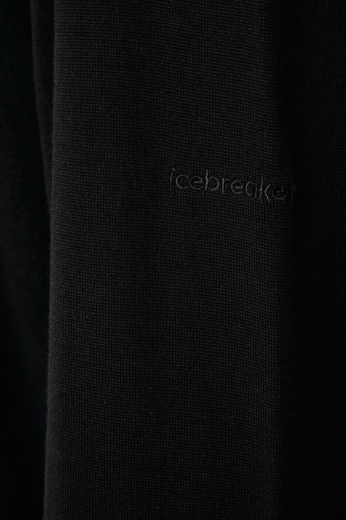 Longsleeve termoaktywny męski 260 Oasis Icebreaker czarny IBB043720011