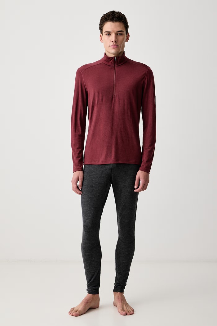 Icebreaker Longsleeve funkcyjny męski wełniany 200 Oasis IBB0436701C1 czerwony AW26