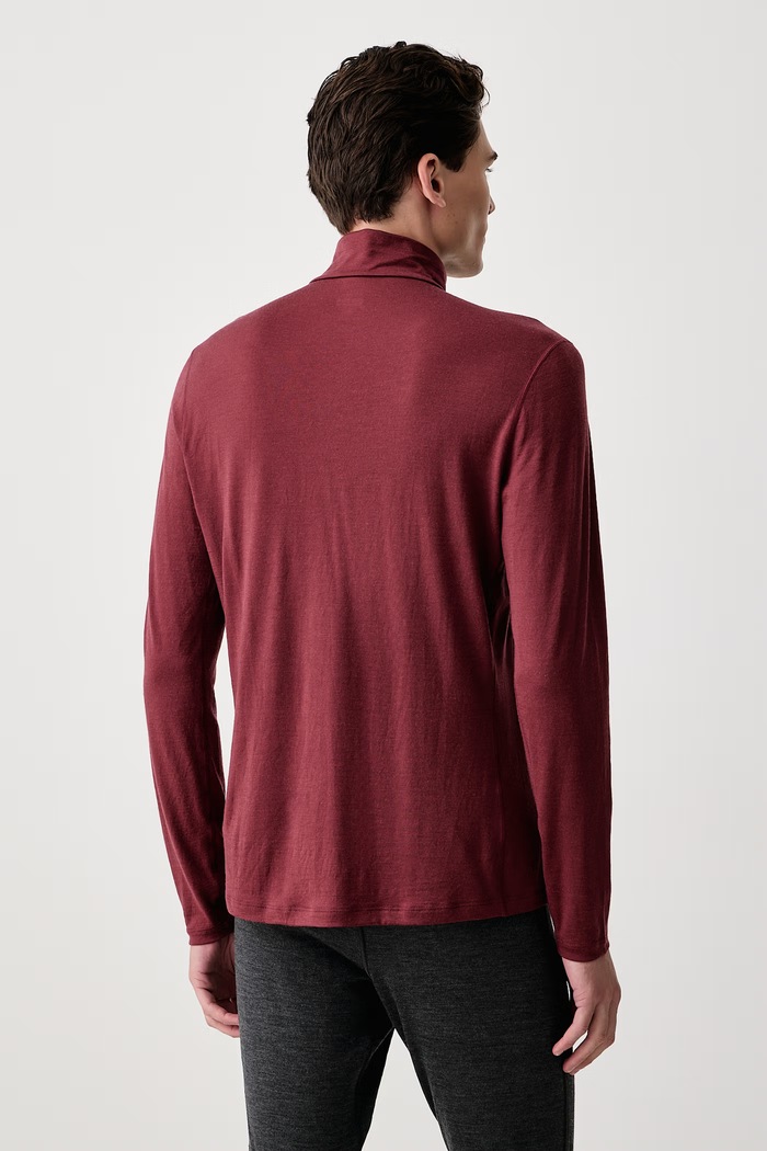 Odzież Icebreaker Longsleeve funkcyjny męski wełniany 200 Oasis IBB0436701C1 czerwony