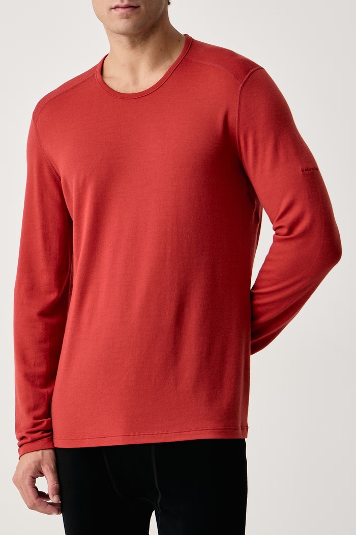 Odzież Icebreaker Longsleeve termoaktywny męski z wełny merino 260 Oasis IB1043710GS1 pomarańczowy