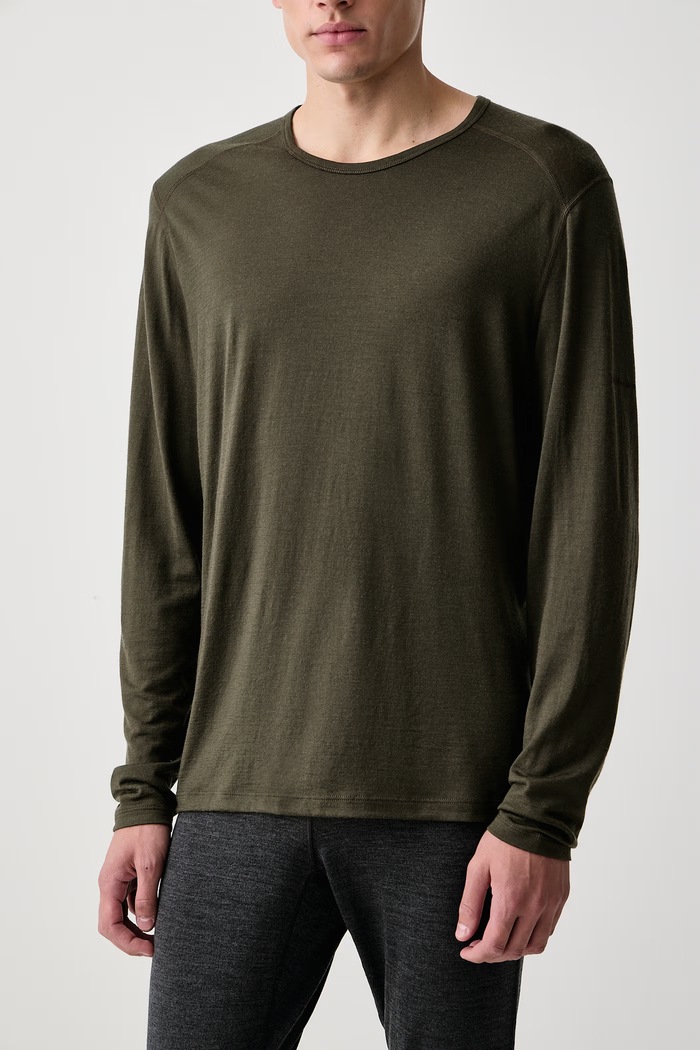 Longsleeve termoaktywny męski z wełny merino 200 Oasis Icebreaker IB1043650L11 zielony
