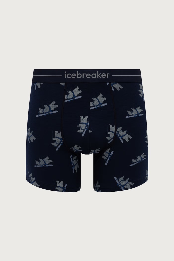 Icebreaker Męskie z dodatkiem merino 150 Anatomica granatowy IB0A57P24011