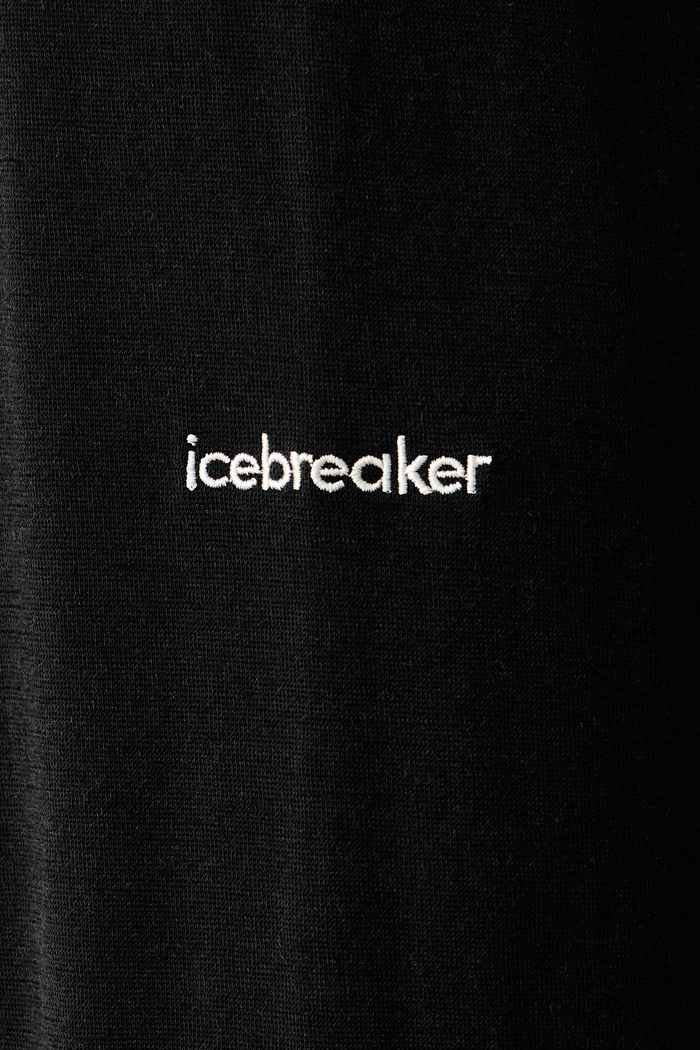Longsleeve termoaktywny męski z wełny merino Merino 200 Oasis Icebreaker IB0A57IV0011 czarny