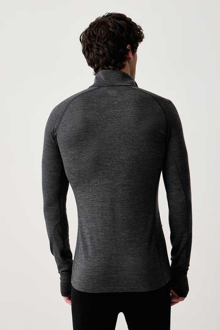 Icebreaker Longsleeve termoaktywny męski z wełny merino Merino ZoneKnit 260 IB0A57CJ0111 szary AW26