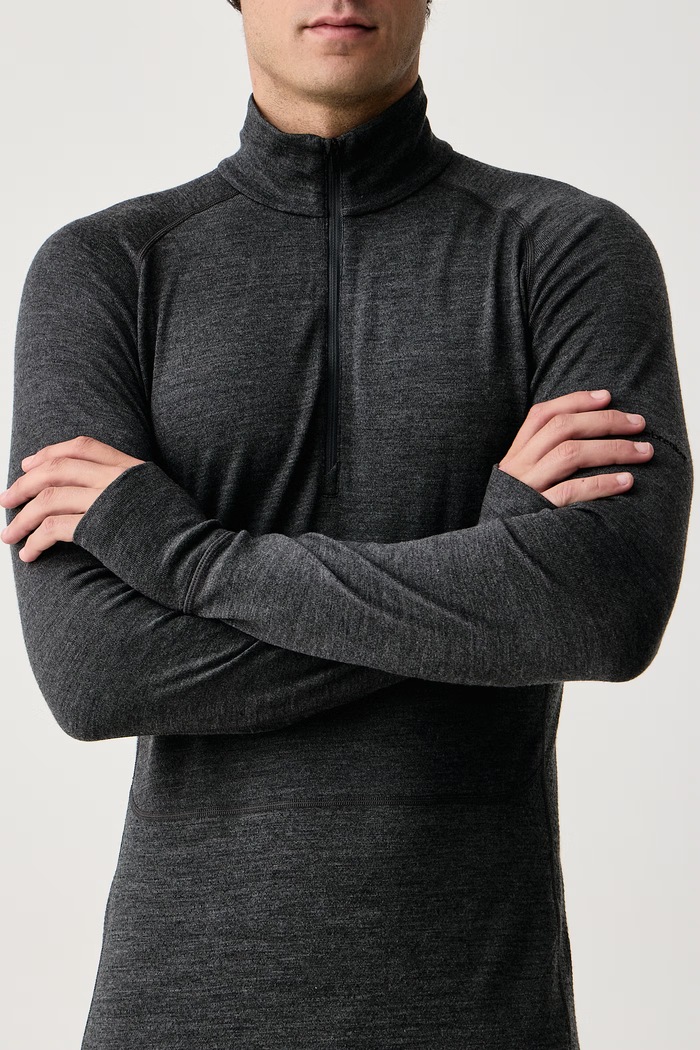 Odzież Icebreaker Longsleeve termoaktywny męski z wełny merino Merino ZoneKnit 260 IB0A57CJ0111 szary