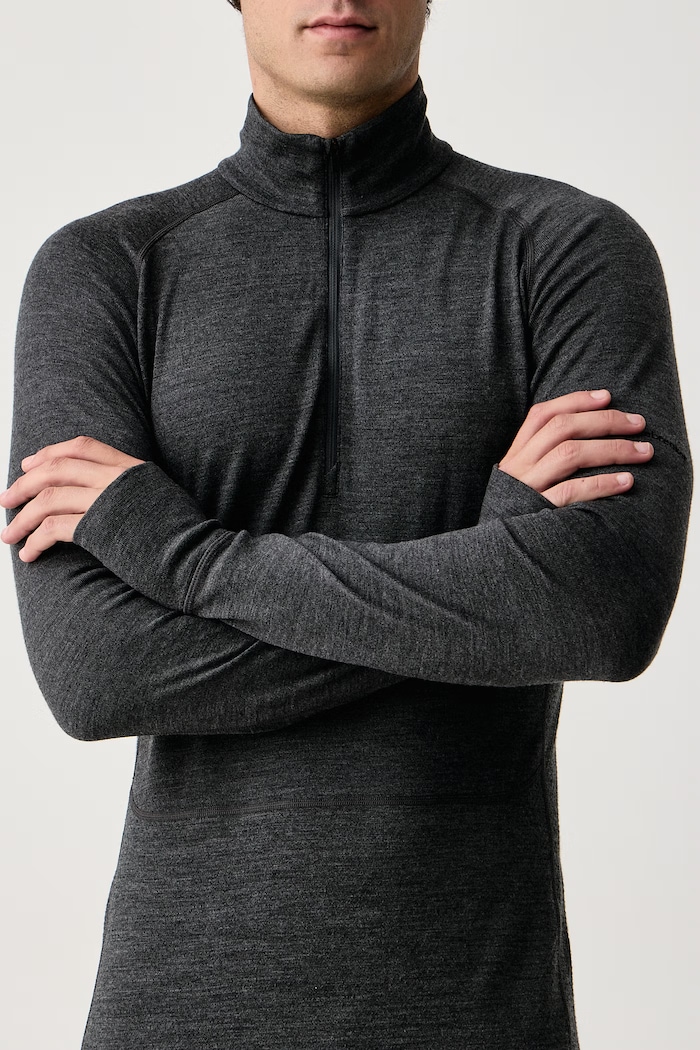 Odzież Icebreaker Longsleeve termoaktywny męski z wełny merino Merino ZoneKnit 260 IB0A57CJ0111 szary