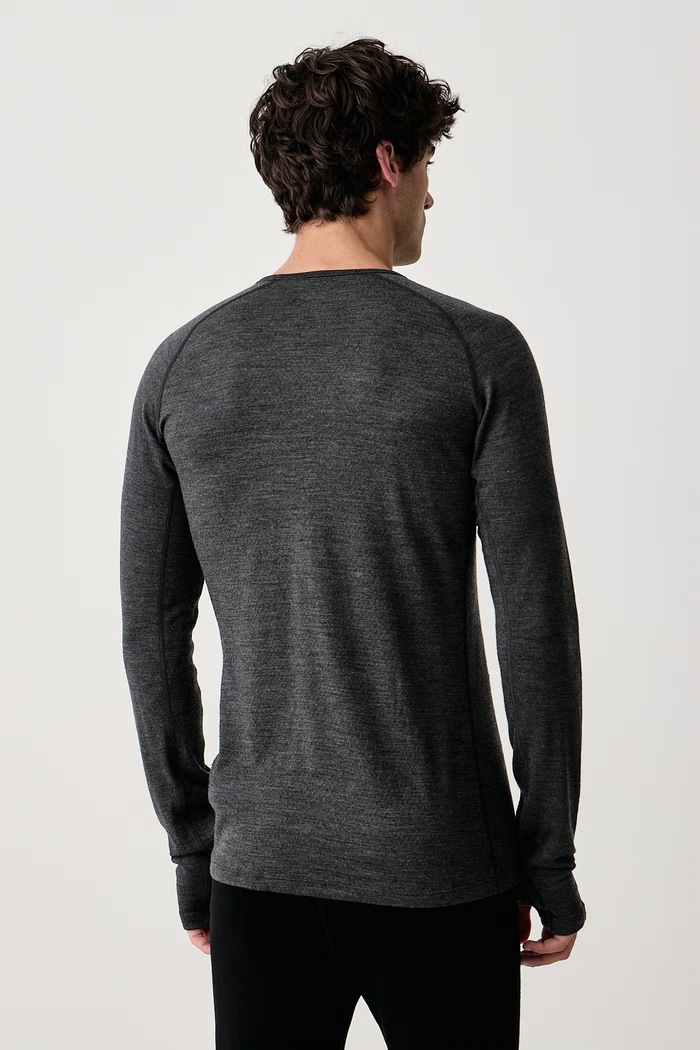 Icebreaker Longsleeve termoaktywny męski wełniany Merino ZoneKnit 260 IB0A57CI0111 szary AW26