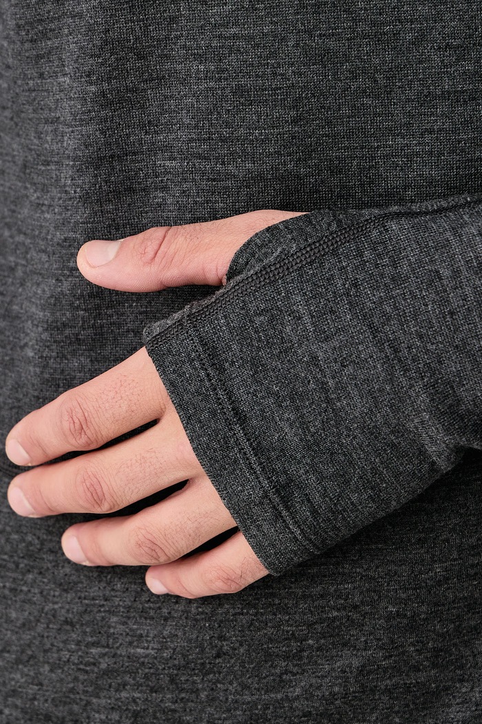 Longsleeve termoaktywny męski wełniany Merino ZoneKnit 260 Icebreaker IB0A57CI0111 szary