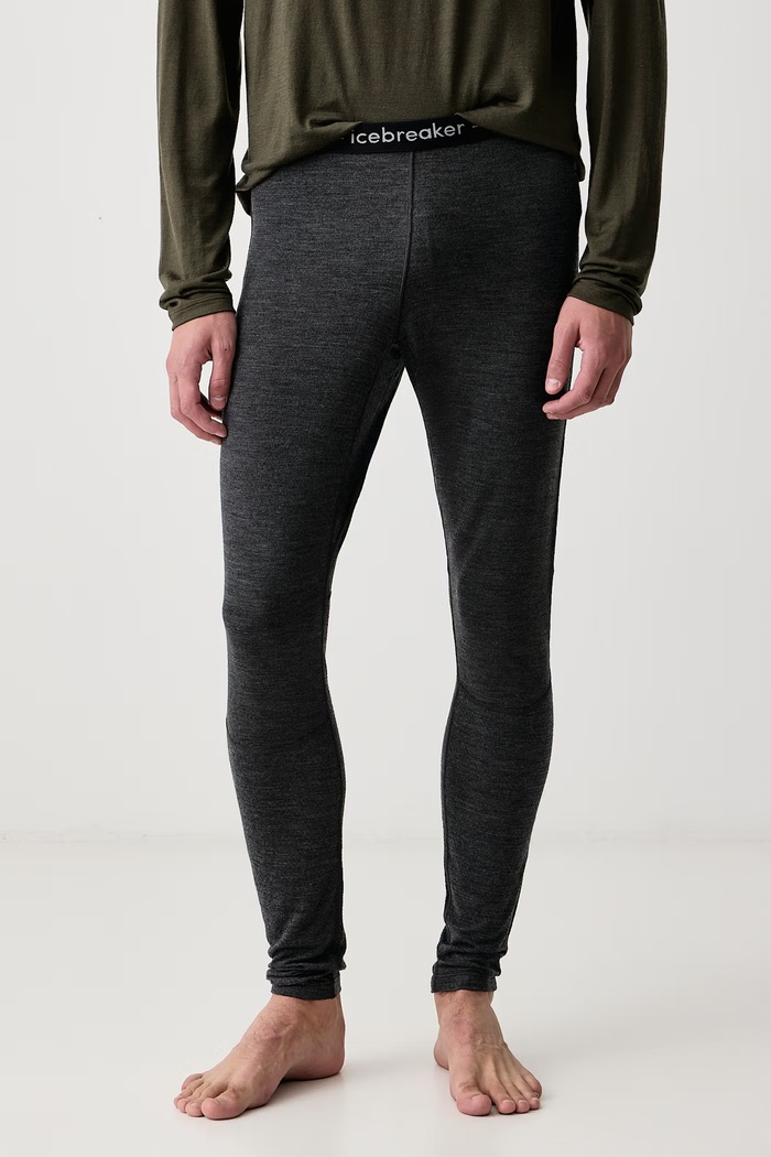 Icebreaker Legginsy funkcyjne męskie wełniane ZoneKnit 260 szary IB0A56HG0111