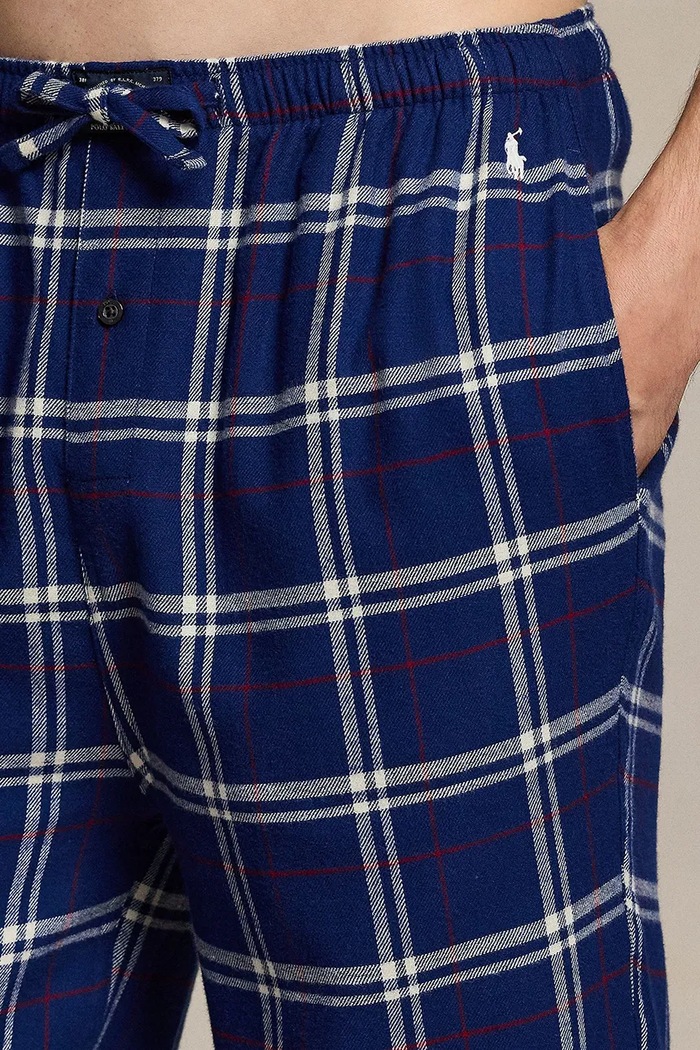 Piżama dwuczęściowa męska bawełniana Polo Ralph Lauren 714754038 granatowy