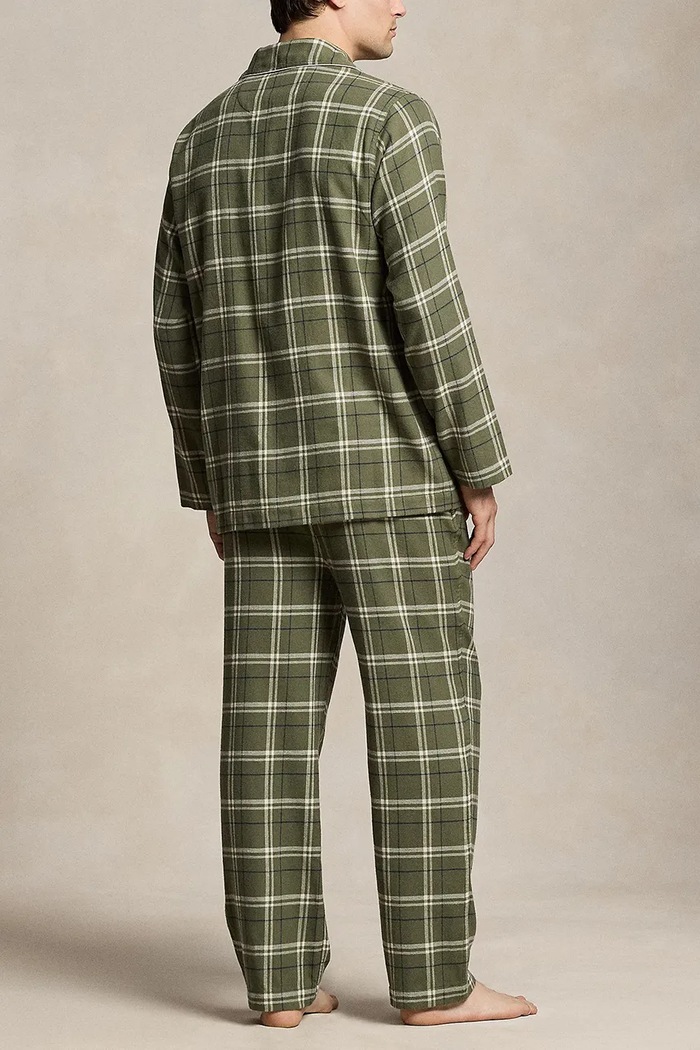 Polo Ralph Lauren Piżama dwuczęściowa męska bawełniana 714754038 zielony AW26