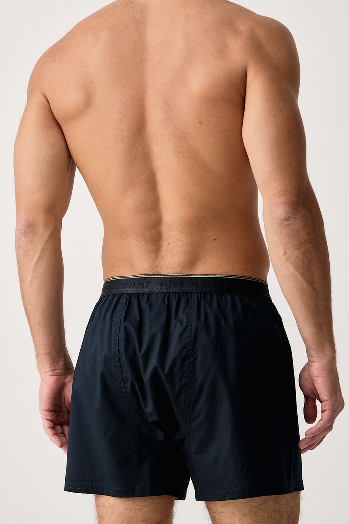 Oblečení Tommy Hilfiger Boxerky pánské bavlněné 3-pack UM0UM03985 burgundské