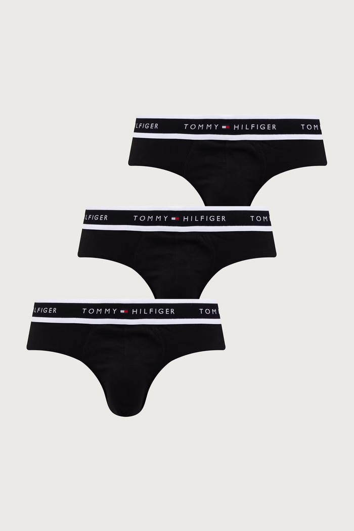 Tommy Hilfiger slipy męskie 3-pack czarny UM0UM03983