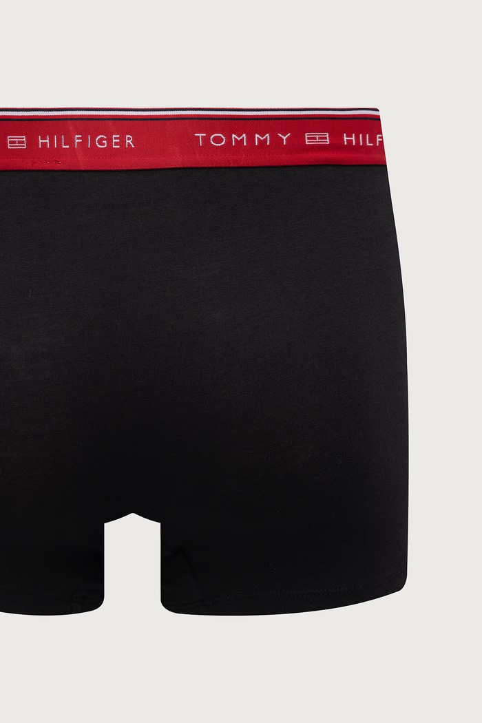 Tommy Hilfiger bokserki dopasowane męskie bawełniane z elastanem 3-pack UM0UM03976 czarny