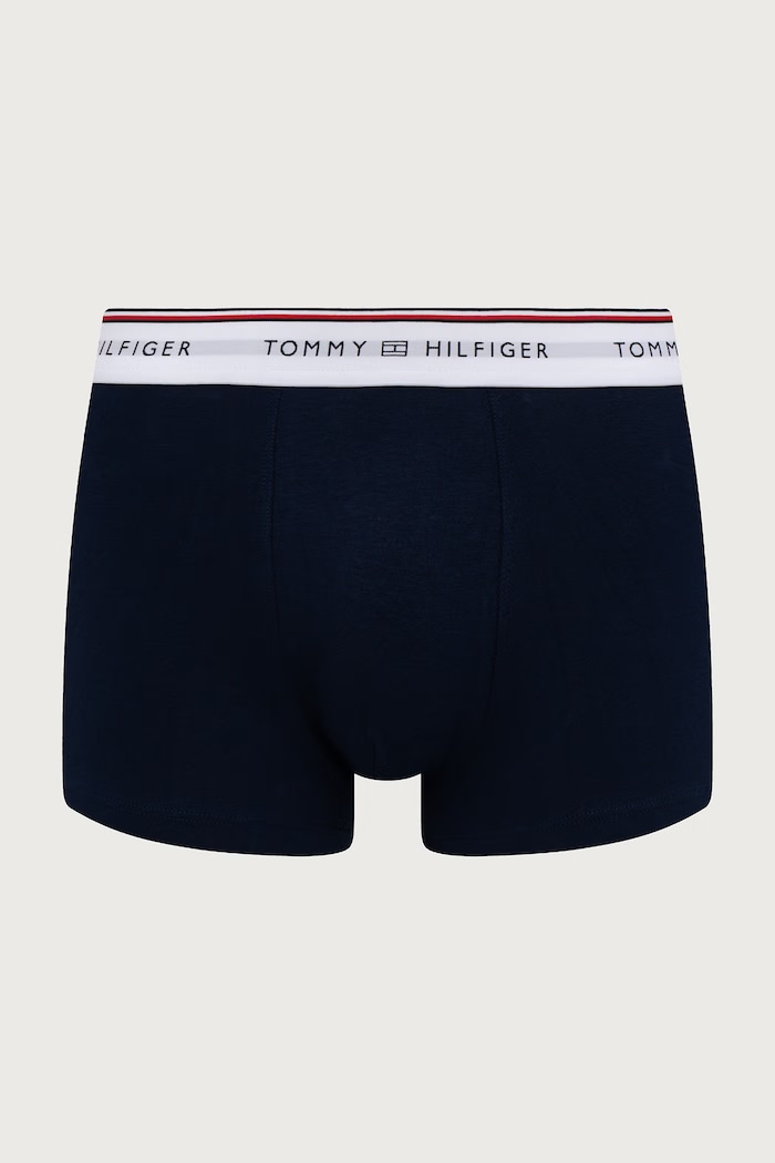 Uske bokserice za muškarce od pamuka s elastanom 3-pack Tommy Hilfiger UM0UM03975 mornarsko plava