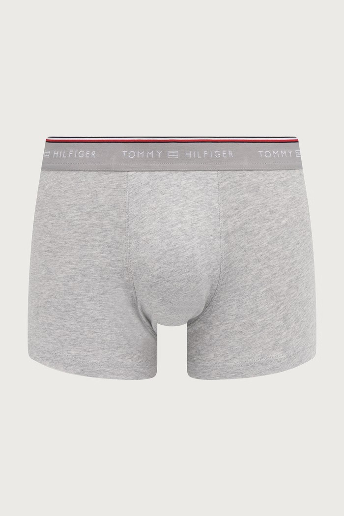 Bokserki dopasowane męskie bawełniane z elastanem Tommy Hilfiger UM0UM03974 biały