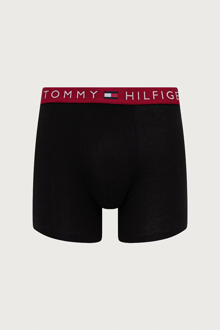 Uske bokserice za muškarce od pamuka s elastanom 3-pack Tommy Hilfiger UM0UM03969 crna