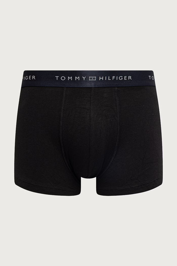 Tommy Hilfiger Priliehavé boxerky pánske bavlnené s elastanom 3-pak UM0UM03964 čierna AW26