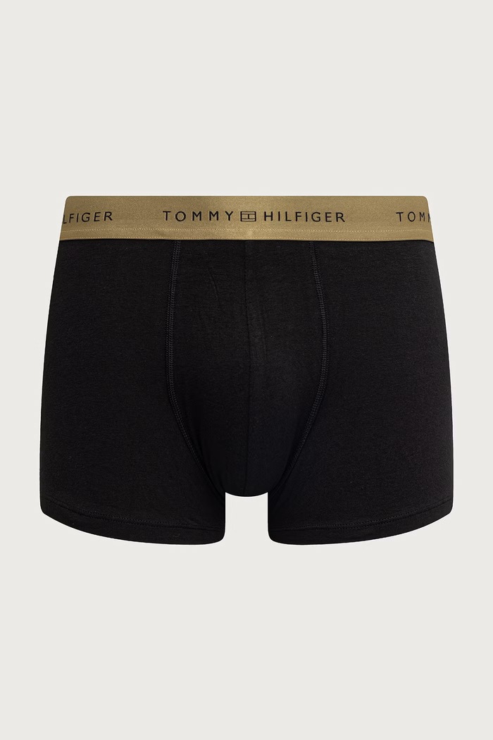 Oblečenie Tommy Hilfiger Priliehavé boxerky pánske bavlnené s elastanom 3-pak UM0UM03964 čierna