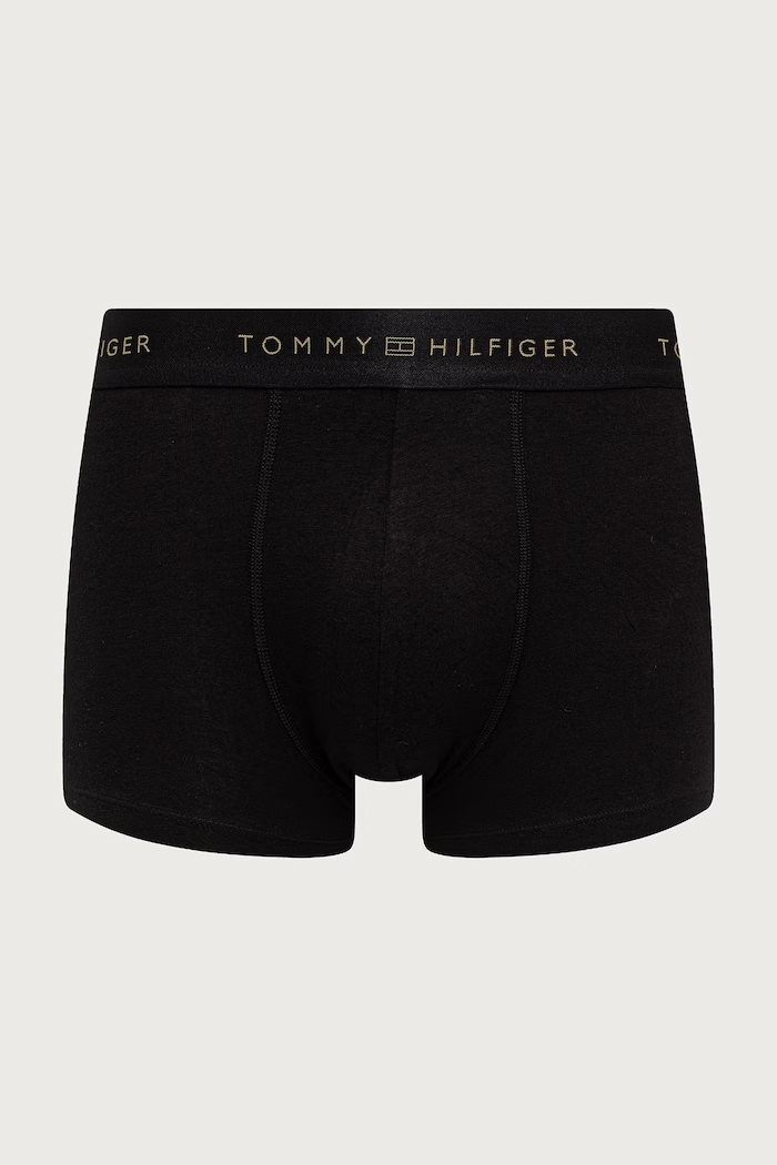 Uske bokserice za muškarce od pamuka s elastanom 3-pack Tommy Hilfiger UM0UM03964 crna