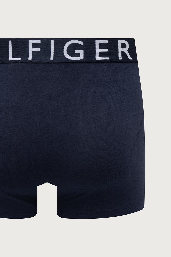 Odzież Tommy Hilfiger bokserki dopasowane męskie bawełniane z elastanem 3-pack UM0UM03885 granatowy