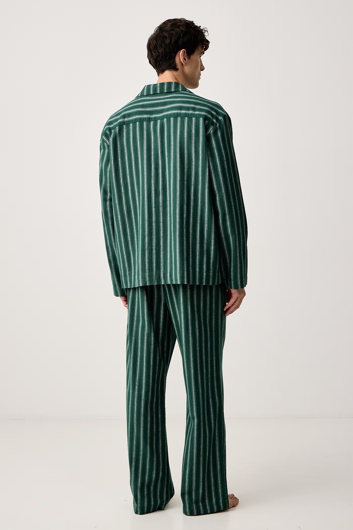 Tommy Hilfiger Pyžamo pánske bavlnené UM0UM04066 zelená AW26