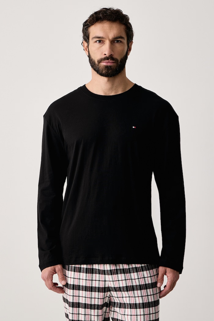 Дрехи Tommy Hilfiger Пижама от две части мъжка от памук UM0UM04045 черен