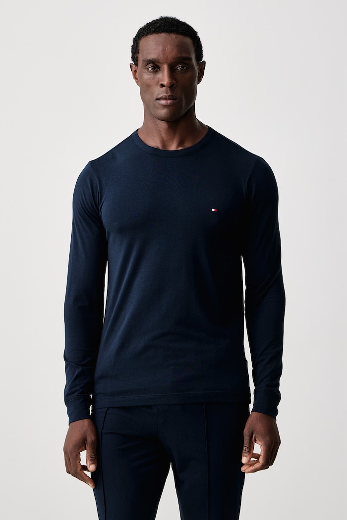 Tommy Hilfiger Dvodijelna pidžama za muškarce s modalom UM0UM04006 mornarsko plava AW26