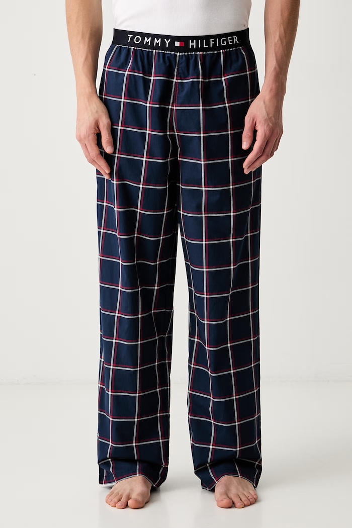 Tommy Hilfiger spodnji del pižame moški bombažen mornarsko modra UM0UM04055
