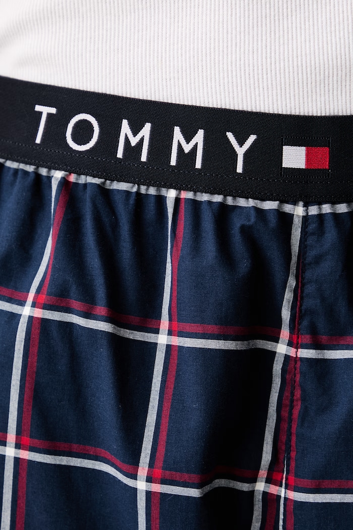Odzież Tommy Hilfiger Spodnie piżamowe męskie bawełniane UM0UM04055 granatowy