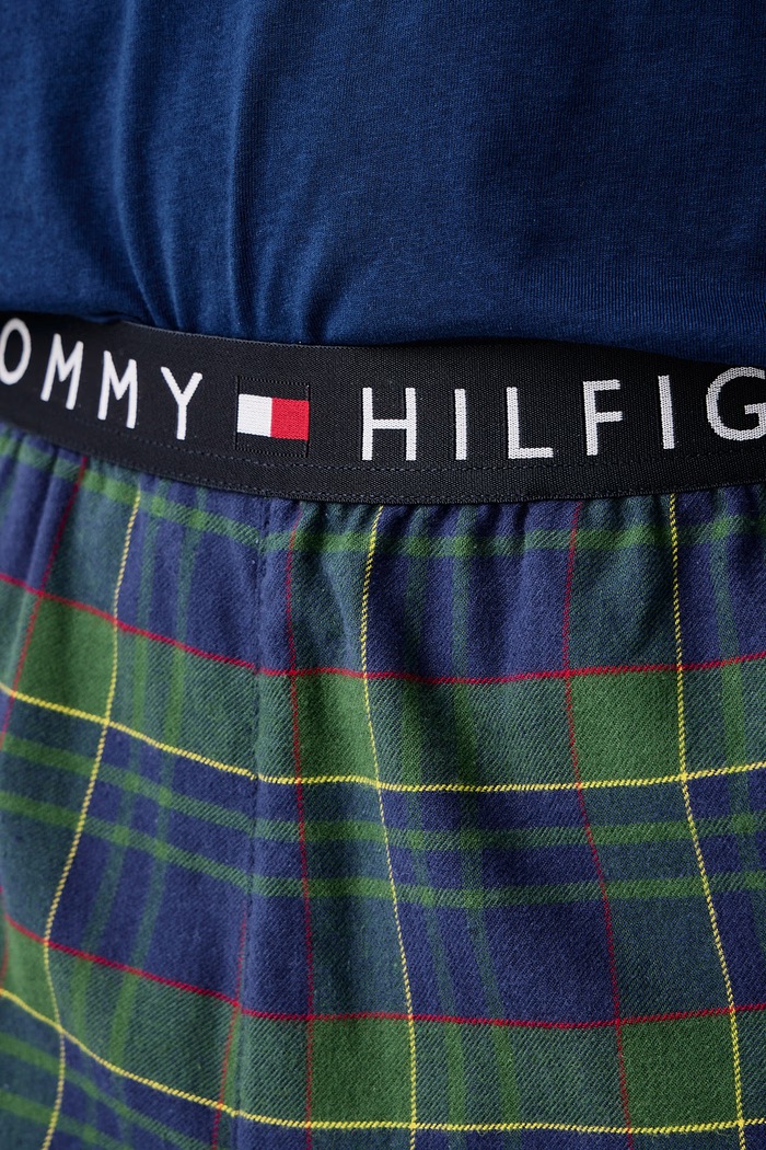 Spodnie piżamowe męskie bawełniane Tommy Hilfiger UM0UM04017 zielony