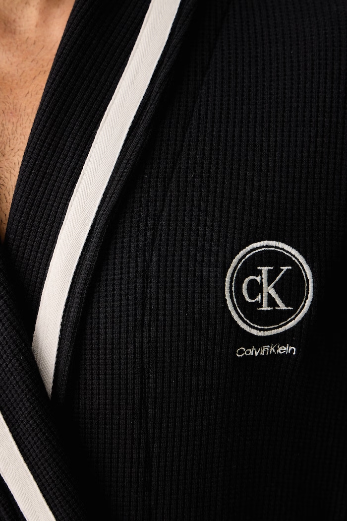 Odjeća Calvin Klein Underwear Kućni ogrtač za muškarce s pamukom LV00NM3063 crna