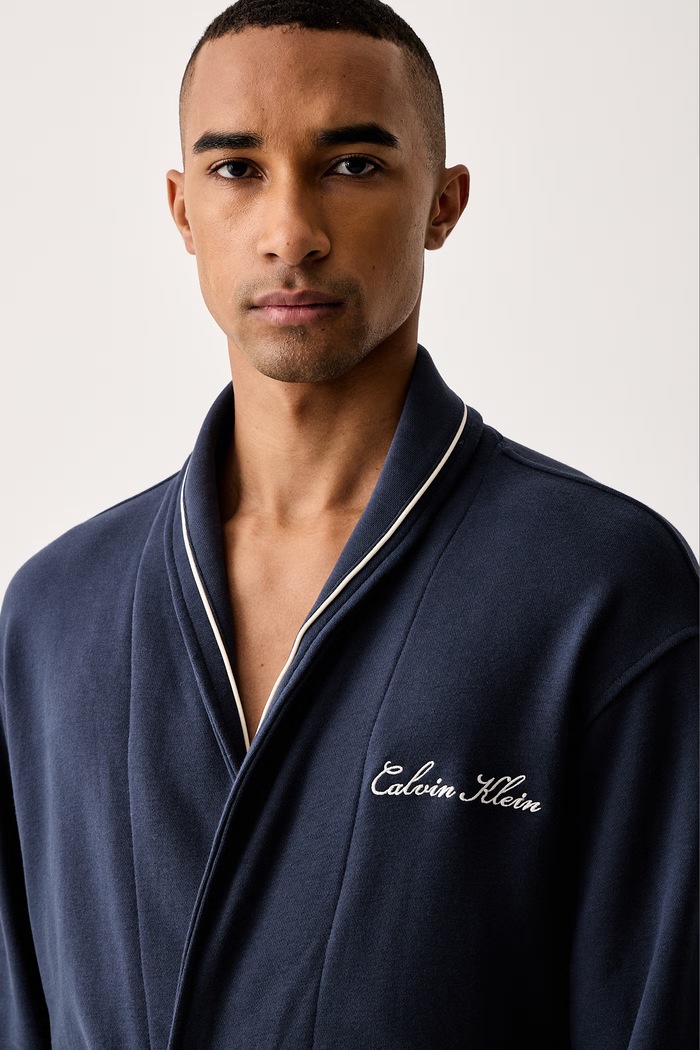 Ρόμπα/μπουρνούζι ανδρική Calvin Klein Underwear LV00NM3038 σκούρο μπλε