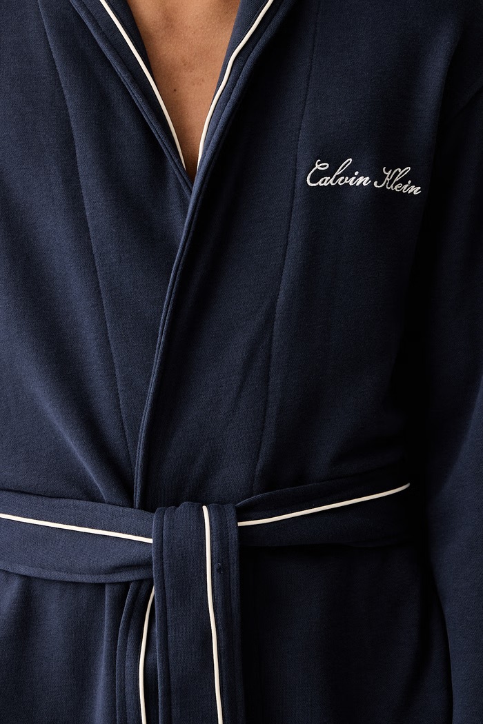 Ρόμπα/μπουρνούζι ανδρική Calvin Klein Underwear σκούρο μπλε LV00NM3038