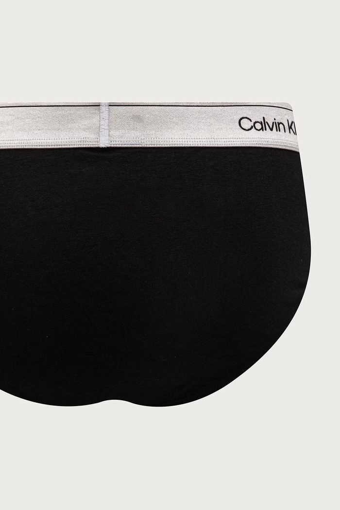 Odzież Calvin Klein Underwear Slipy męskie bawełniane z elastanem 3-pack LV00NB4729 czarny