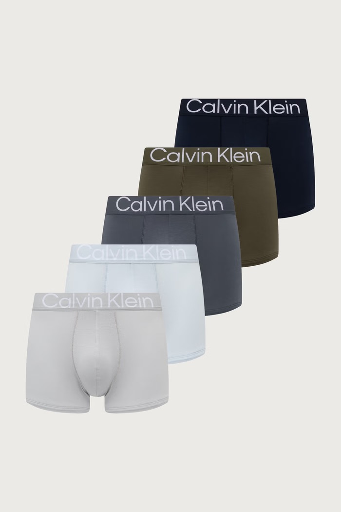 Calvin Klein Underwear Bokserki dopasowane męskie 5-pack zielony LV00NB4653