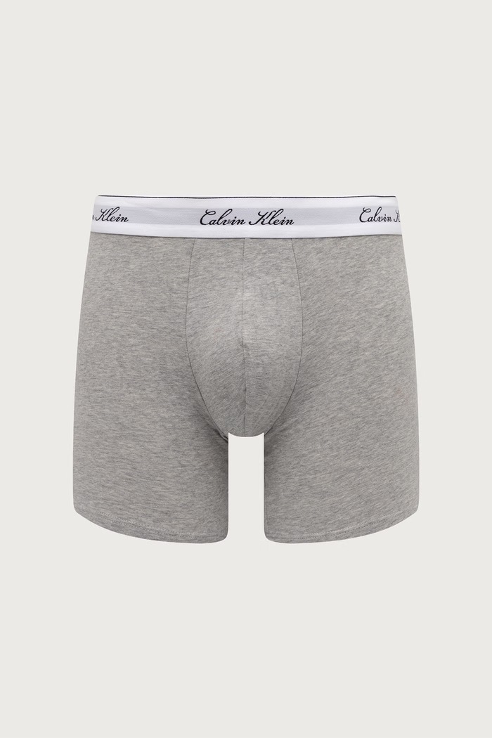 Oblečenie Calvin Klein Underwear Boxerky pánske s bavlnou 3-pak LV00NB4608 sivá