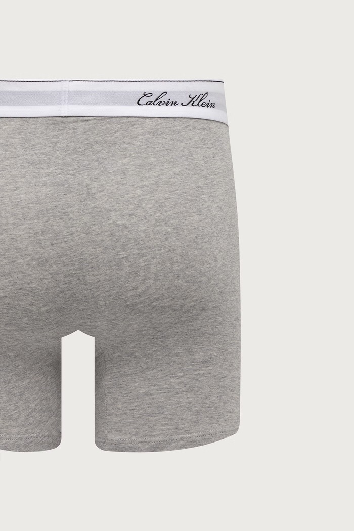 Odzież Calvin Klein Underwear Bokserki męskie z bawełną 3-pack LV00NB4608 szary