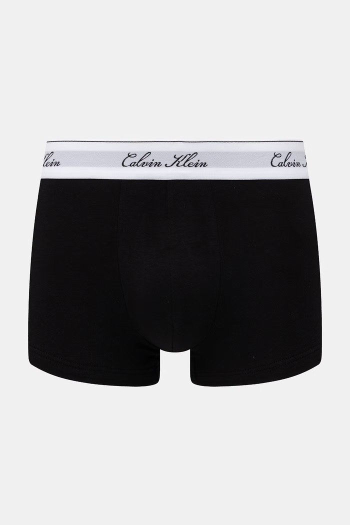 Odzież Calvin Klein Underwear bokserki dopasowane męskie bawełniane z elastanem 3-pack LV00NB4607 czarny