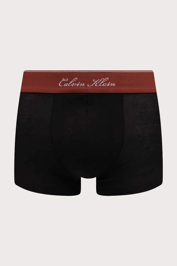 Calvin Klein Underwear Bokserki dopasowane męskie bawełniane z elastanem 3-pack LV00NB4607 czarny AW26