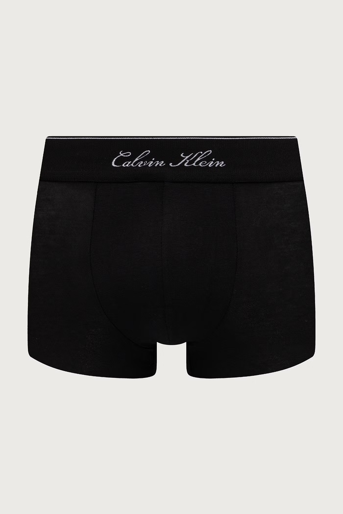 Bokserki dopasowane męskie bawełniane z elastanem 3-pack Calvin Klein Underwear LV00NB4607 czarny